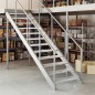 vidaXL Peldaño de rejilla acero galvanizado 100x24x7 cm vidaXL Peldaño de rejilla acero galvanizado 100x24x7 cm