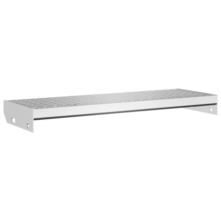 vidaXL Peldaño de rejilla acero galvanizado 70x24x7 cm