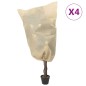 vidaXL Cubierta para plantas con cordón 4 uds 70 g/m² 0,8x1 m vidaXL Cubierta para plantas con cordón 4 uds 70 g/m² 0,8x1 m