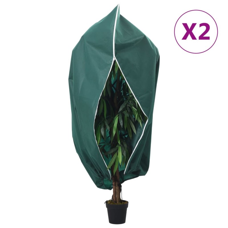 vidaXL Cubierta para plantas con cremallera 2 uds 70 g/m² 1,2x1,8 m vidaXL Cubierta para plantas con cremallera 2 uds 70 g/m² 1,2x1,8 m