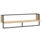 vidaXL Estante de pared con barra roble Sonoma 100x25x30 cm vidaXL Estante de pared con barra roble Sonoma 100x25x30 cm