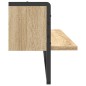 vidaXL Estante de pared con barra roble Sonoma 100x25x30 cm vidaXL Estante de pared con barra roble Sonoma 100x25x30 cm