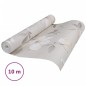 vidaXL Papel pintado de pared 3D estampado de flores gris vidaXL Papel pintado de pared 3D estampado de flores gris