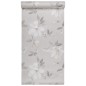 vidaXL Papel pintado de pared 3D estampado de flores gris vidaXL Papel pintado de pared 3D estampado de flores gris