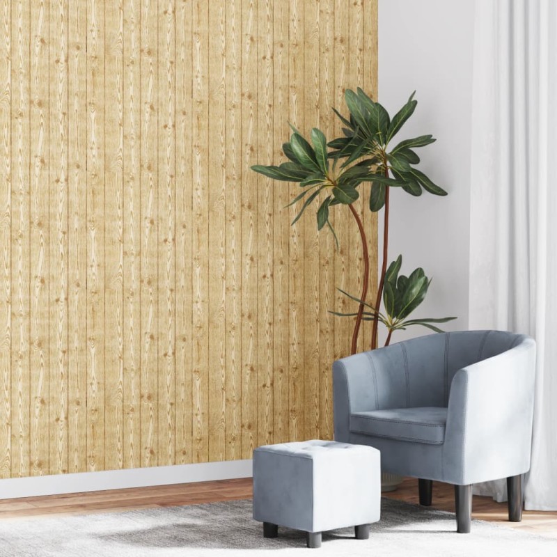 vidaXL Papel pintado de pared 3D vetas de madera marrón vidaXL Papel pintado de pared 3D vetas de madera marrón