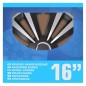 ProPlus Juego de tapacubos 4 unidades Terra plateado y negro 16" ProPlus Juego de tapacubos 4 unidades Terra plateado y negro 16"