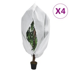 vidaXL Cubiertas para plantas con cremallera 4 uds 70 g/m² 3,93x3 m
