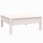 vidaXL Juego de muebles de jardín 3 pzas y cojines blanco madera pino vidaXL Juego de muebles de jardín 3 pzas y cojines blanco madera pino