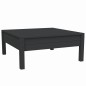 vidaXL Juego muebles de jardín 3 pzas cojines negro madera pino maciza vidaXL Juego muebles de jardín 3 pzas cojines negro madera pino maciza