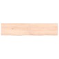 vidaXL Estante de pared madera maciza roble sin tratar 140x30x(2-4) cm vidaXL Estante de pared madera maciza roble sin tratar 140x30x(2-4) cm