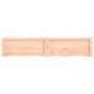 vidaXL Estante de pared madera maciza roble sin tratar 140x30x(2-4) cm vidaXL Estante de pared madera maciza roble sin tratar 140x30x(2-4) cm