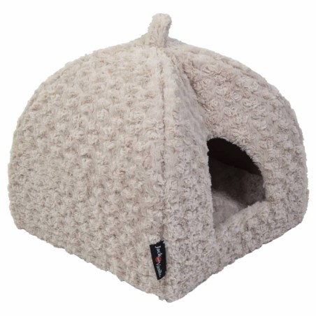 Jack and Vanilla Iglú para mascotas Softy XS 40x40x40 cm roseta beige
