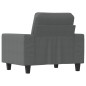 vidaXL Sillón de tela gris oscuro 60 cm vidaXL Sillón de tela gris oscuro 60 cm