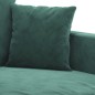 vidaXL Sofá de 3 plazas terciopelo verde oscuro 180 cm