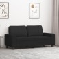 vidaXL Sofá de 2 plazas de tela negro 140 cm vidaXL Sofá de 2 plazas de tela negro 140 cm