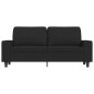 vidaXL Sofá de 2 plazas de tela negro 140 cm vidaXL Sofá de 2 plazas de tela negro 140 cm