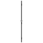 vidaXL Puerta interior delgada negra vidrio y aluminio 76x201,5 cm