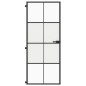 vidaXL Puerta interior delgada negra vidrio y aluminio 83x201,5 cm vidaXL Puerta interior delgada negra vidrio y aluminio 83x201,5 cm