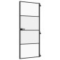 vidaXL Puerta interior delgada negra vidrio y aluminio 83x201,5 cm vidaXL Puerta interior delgada negra vidrio y aluminio 83x201,5 cm