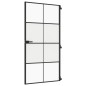 vidaXL Puerta interior delgada negra vidrio y aluminio 102,5x201,5 cm vidaXL Puerta interior delgada negra vidrio y aluminio 102,5x201,5 cm