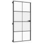 vidaXL Puerta interior delgada negra vidrio y aluminio 102,5x201,5 cm vidaXL Puerta interior delgada negra vidrio y aluminio 102,5x201,5 cm
