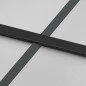 vidaXL Puerta corredera vidrio templado y aluminio negra 90x205 cm vidaXL Puerta corredera vidrio templado y aluminio negra 90x205 cm