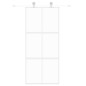 vidaXL Puerta corredera vidrio templado y aluminio blanca 90x205 cm vidaXL Puerta corredera vidrio templado y aluminio blanca 90x205 cm
