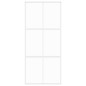 vidaXL Puerta corredera vidrio templado y aluminio blanca 90x205 cm vidaXL Puerta corredera vidrio templado y aluminio blanca 90x205 cm