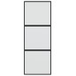 vidaXL Puerta corredera vidrio templado y aluminio negra 76x205 cm vidaXL Puerta corredera vidrio templado y aluminio negra 76x205 cm