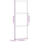 vidaXL Puerta corredera vidrio templado y aluminio negra 76x205 cm vidaXL Puerta corredera vidrio templado y aluminio negra 76x205 cm
