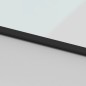 vidaXL Puerta corredera vidrio templado y aluminio negra 102,5x205 cm vidaXL Puerta corredera vidrio templado y aluminio negra 102,5x205 cm