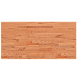 vidaXL Encimera de baño madera maciza de haya 100x50x4 cm