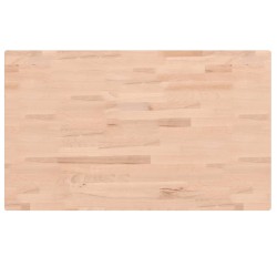 vidaXL Encimera de baño madera maciza de haya 100x60x4 cm