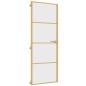 vidaXL Puerta de interior dorada vidrio templado y aluminio 76x201,5cm vidaXL Puerta de interior dorada vidrio templado y aluminio 76x201,5cm