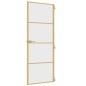 vidaXL Puerta de interior dorada vidrio templado y aluminio 76x201,5cm vidaXL Puerta de interior dorada vidrio templado y aluminio 76x201,5cm
