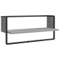vidaXL Estantes pared con barras 4 pzas madera ingeniería gris Sonoma vidaXL Estantes pared con barras 4 pzas madera ingeniería gris Sonoma