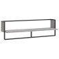 vidaXL Estante de pared con barra gris Sonoma 100x25x30 cm vidaXL Estante de pared con barra gris Sonoma 100x25x30 cm