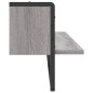 vidaXL Estante de pared con barra gris Sonoma 100x25x30 cm vidaXL Estante de pared con barra gris Sonoma 100x25x30 cm