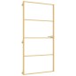 vidaXL Puerta interior dorada vidrio templado aluminio 102,5x201,5 cm vidaXL Puerta interior dorada vidrio templado aluminio 102,5x201,5 cm