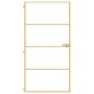 vidaXL Puerta interior dorada vidrio templado aluminio 102,5x201,5 cm vidaXL Puerta interior dorada vidrio templado aluminio 102,5x201,5 cm