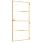 vidaXL Puerta interior dorada vidrio templado aluminio 102,5x201,5 cm vidaXL Puerta interior dorada vidrio templado aluminio 102,5x201,5 cm