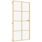 vidaXL Puerta interior dorada vidrio templado aluminio 102,5x201,5 cm vidaXL Puerta interior dorada vidrio templado aluminio 102,5x201,5 cm