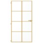 vidaXL Puerta interior dorada vidrio templado aluminio 102,5x201,5 cm vidaXL Puerta interior dorada vidrio templado aluminio 102,5x201,5 cm