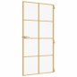 vidaXL Puerta interior dorada vidrio templado aluminio 102,5x201,5 cm vidaXL Puerta interior dorada vidrio templado aluminio 102,5x201,5 cm