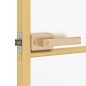 vidaXL Puerta interior dorada vidrio templado aluminio 102,5x201,5 cm vidaXL Puerta interior dorada vidrio templado aluminio 102,5x201,5 cm