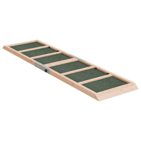 vidaXL Rampa para perros madera maciza de abeto verde 120x30 cm