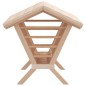 vidaXL Comedero de heno para conejos madera maciza abeto 44x33x33 cm