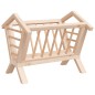 vidaXL Comedero de heno para conejos madera maciza abeto 44x33x33 cm