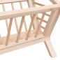 vidaXL Comedero de heno para conejos madera maciza abeto 44x33x33 cm