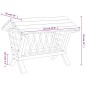 vidaXL Comedero de heno para conejos madera maciza abeto 44x33x33 cm